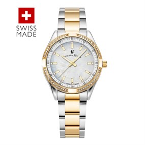 Jacques du Manoir JWL01401 Inspiration Prestige II Two Tone Bracelet Watch - W30107