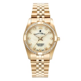 Jacques du Manoir JWL02003 Inspiration Prestige Gold Tone Bracelet Watch - W30109