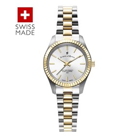 Jacques du Manoir JWL04005 Inspiration Prime Two Tone Bracelet Watch - W30122