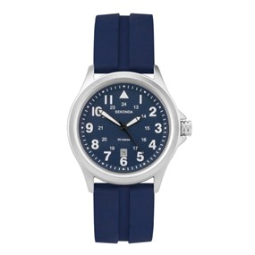 Sekonda 30137 Blue Rubber Strap Watch - W31439