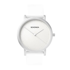 Sekonda 40390 White Silicone Strap Watch - W32438