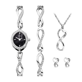 Sekonda 49106 Black Dial Oval Case Gift Set - W32502