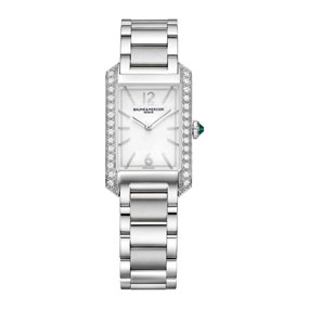 Baume & Mercier M0A10631 Hampton Diamond Set Bracelet Watch - W35113