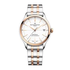 Baume & Mercier M0A10458 Clifton Baumatic Two Tone Bracelet Watch - W3536