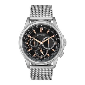 Citizen BY2020-70E Calendrier Eco-Drive Mesh Bracelet Watch - W38482