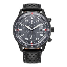 Citizen CA0696-06H Eco-Drive Grey IP Bracelet Watch - W38483