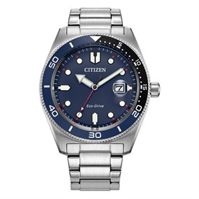 Citizen AW1761-89L Eco-Drive Stainless Steel Blue Dial Bracelet Watch - W38536