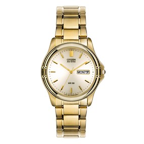 Citizen BM8142-88P Gold Tone Eco-Drive Bracelet Watch - W39929