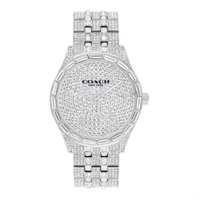 Coach 14400036 Brooks Stainless Steel Stone Set Bracelet Watch - W43137