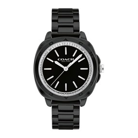 Coach 14504406 Kitt Black Ceramic Bracelet Watch - W43144