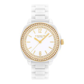 Coach 14504562 Kitt White Ceramic Bracelet Watch - W43149