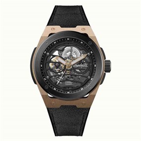 Ingersoll I15202 The Springfield Automatic Black PU Strap Watch - W4982