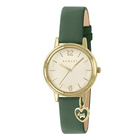 Radley RY21918A Gold Tone Green Leather Strap Watch - W51551