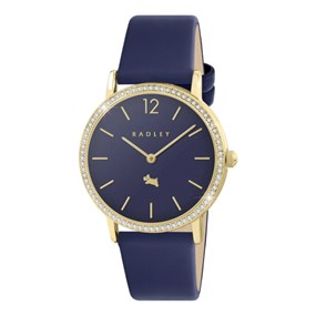 Radley RY21936A Gold Tone Ink Leather Strap Watch - W51553