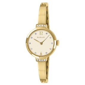 Radley RY4658 Gold Tone Stone Set Bangle/Bracelet Watch - W51560