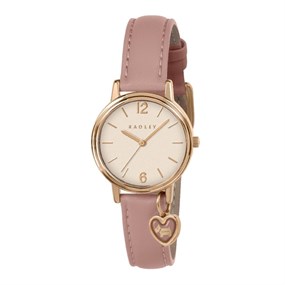 Radley RY22000A Rose Tone Pink Leather Strap Watch - W51583