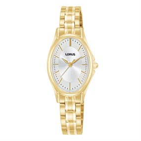 Lorus RRX88JX9 Gold Tone Oval Case Bracelet Watch - W58218