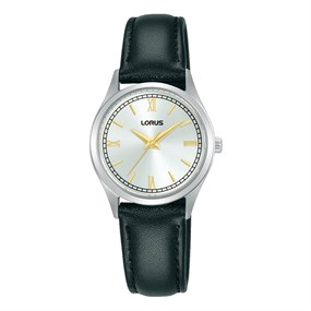 Lorus RG215YX9 Black Leather Strap Watch - W58224