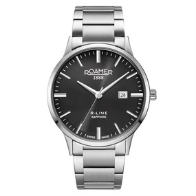 Roamer 718833 41 55 70 R-Line Classic Black Dial Watch - W60155