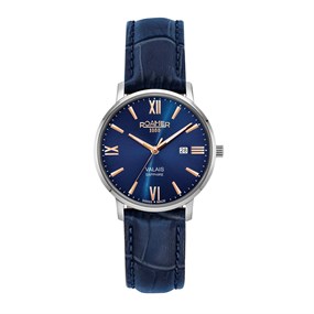 Roamer 958844 41 43 05 Valais Blue Leather Strap Watch - W60161