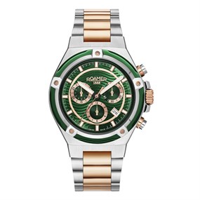 Roamer 221837 49 75 20 Tempomaster Chrono Two Tone Bracelet Watch - W60213
