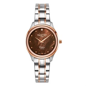 Roamer 601857 49 79 20 Venus Diamond Two Tone Bracelet Watch - W60315