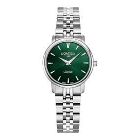 Roamer 971857 41 75 50 Classico Green Dial Bracelet Watch - W60332