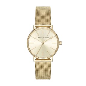 Armani Exchange AX5536 Gold Plated Mesh Strap Watch - W62113