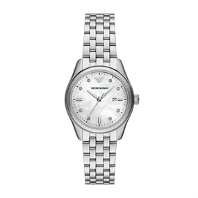 Emporio Armani AR11614 Stainless Steel Mother Of Pearl Dial Bracelet Watch - W62218