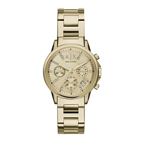Armani Exchange AX4327 Gold Plated Chronograph Bracelet Watch - W6266