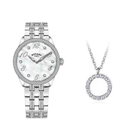 Rotary LB00780/41/SET Watch And Necklace Gift Set - W64187