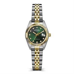 Rotary RLB10065/24 Two Tone Stone Set Bracelet Watch - W64248