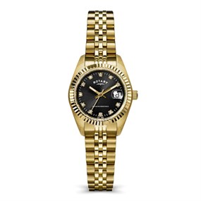Rotary RLB10066/04 Gold Tone Stone Set Bracelet Watch - W64249