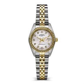 Rotary RLB10067/01 Two Tone Stone Set Bracelet Watch - W64250