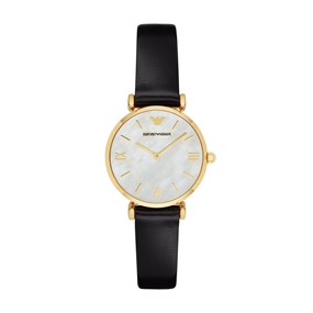 Emporio Armani AR1910 Black Strap Watch - W65266