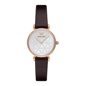 Emporio Armani AR1990 Brown Strap Watch - W65283