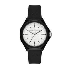 Armani Exchange AX4600 Black Silicone Strap Watch - W65382
