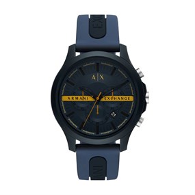 Armani Exchange AX2441 Chronograph Blue Silicone Strap Watch - W65471