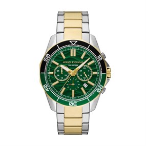 Armani Exchange AX1966 Chronograph Two Tone Bracelet Watch - W65483