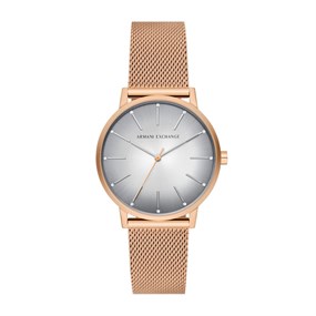 Armani Exchange AX5617 Rose Gold Plated Mesh Bracelet Watch - W65501