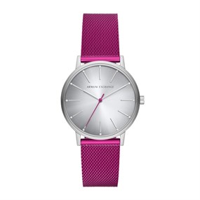 Armani Exchange AX5616 Lola Pink Mesh Bracelet Watch - W65527