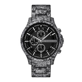 Armani Exchange AX2462 Chronograph Grey/Black IP Bracelet Watch - W65529