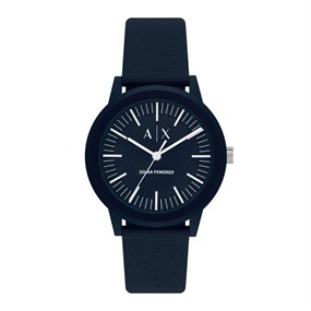 Armani Exchange AX2734 Cayde Solar Blue Fabric Strap Watch - W65551