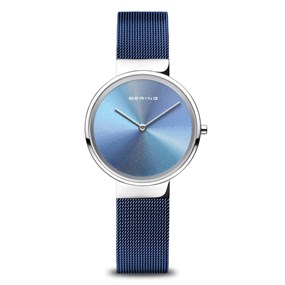 BERING 10X31-Anniversary2 Blue Mesh Bracelet Watch - W74166