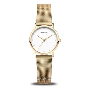 BERING 13426-334 Gold Plated Mesh Bracelet Watch - W74172