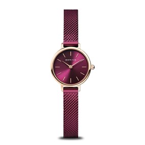 BERING 11022-969 Purple Mesh Bracelet Watch - W74208
