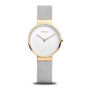 BERING 14531-010 Gold Tone Mesh Bracelet Watch - W74255