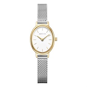 BERING 11020-010 Gold Tone Mesh Bracelet Watch - W74289