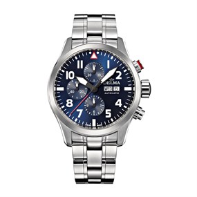 DELMA 41702.580.6.049 Commander Chronograph Bracelet Watch - W7565