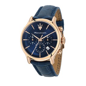 Maserati R8871618013 Epoca Chronograph Blue Strap Watch - W81223